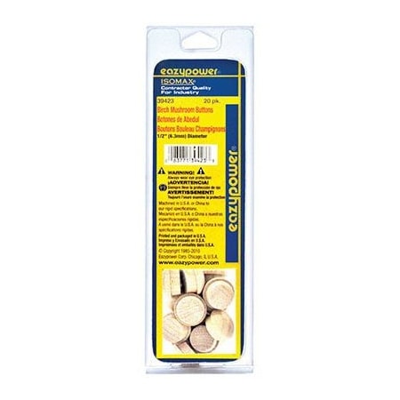 Eazypower 20PK 12 Mushroom Plug 30011